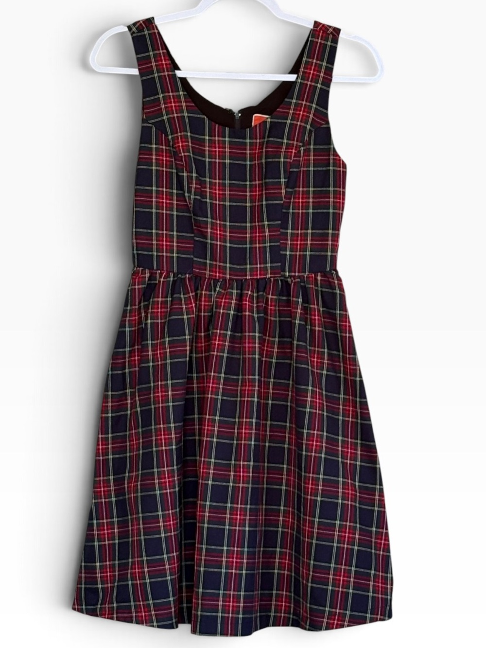 ModCloth Tartan Plaid Fit & Flare Sleeveless Dress Size XS